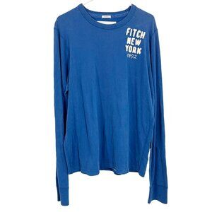 Vintage Abercrombie & Fitch Muscle Long Sleeve T-Shirt Blue - Men's Size XL